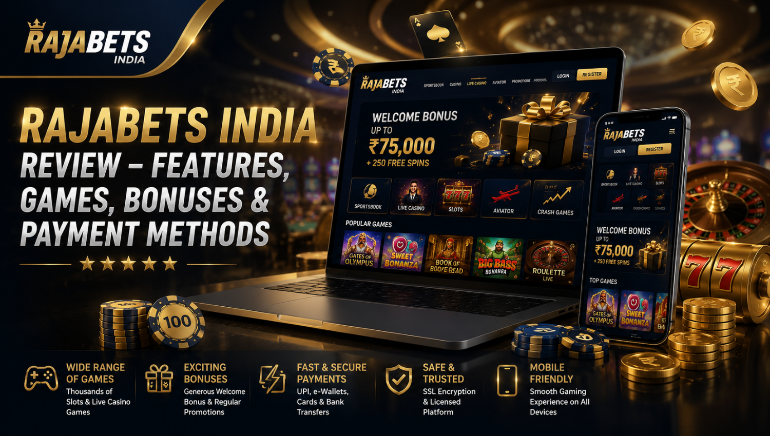 Rajabets India casino platform for Indian players with secure gaming
